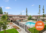Thumbnail 1 of 57 - our apartments have a swimming pool and our rates are 198 deposit