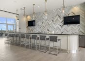 Thumbnail 46 of 114 - Allure Hermann Park | Clubroom Bar with Catering Kitchen