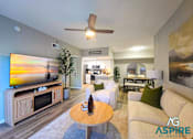 Thumbnail 31 of 56 - The Willow Floor Plan Model Living Room | Aspire at Gateway