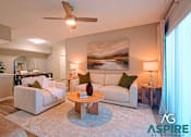 Thumbnail 30 of 56 - The Willow Floor Plan Model Living Room | Aspire at Gateway