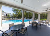 Thumbnail 4 of 12 - Nathan Ridge Apartments - Pool and Patio Area