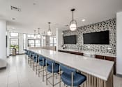 Thumbnail 22 of 61 - Skylounge with Epicurean Kitchen, Bistro Seating and Exquisite Views of Downtown
