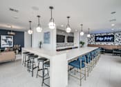 Thumbnail 20 of 61 - Skylounge with Epicurean Kitchen, Bistro Seating and Exquisite Views of Downtown