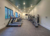 Thumbnail 11 of 40 - the gym is equipped with cardio equipment and weights