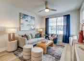 Thumbnail 4 of 60 - Living room with a cozy seating area and ambient lighting in St. Johns, FL