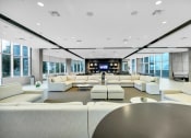 Thumbnail 25 of 114 - Allure Hermann Park | Media lounge with Large Screen HDTV