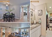 Thumbnail 15 of 16 - Image of dining area, living room and bathroom located at Ramona Oaks in Riverside, CA