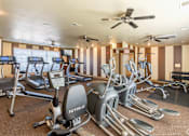 Thumbnail 5 of 11 - the gym is equipped with treadmills and other exercise equipment