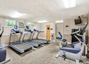 Thumbnail 18 of 23 - the gym has plenty of cardio equipment and treadmills at Casa Granada, Los Angeles, 90049