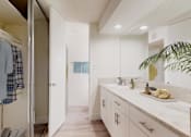 Thumbnail 6 of 10 - Bathroom and closet space  at Mediterranean Village West Hollywood, California, 90069