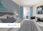 Thumbnail 18 of 24 - A bedroom with a bed, a chair, and a painting on the wall at Marina Harbor, California, 90292