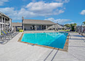 Thumbnail 25 of 37 - Large outdoor swimming pool at The Oasis apartments in Bossier City, LA