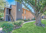 Thumbnail 16 of 23 - Beautifully maintained grounds surrounding our apartments with a large tree at The Pearl apartments in Shreveport, LA