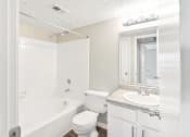 Thumbnail 23 of 27 - Terrace Unit Bathroom at Bookstone and Terrace Apartments in Irving, Texas