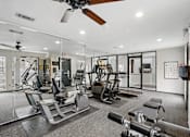 Thumbnail 9 of 40 - Fitness Center  at Brookstone & Terrace in Irving, TX