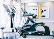 Thumbnail 14 of 20 - Fitness center with cardio equipment at Skyline at Barton Creek Apartments, Austin, 78758