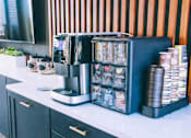 Thumbnail 12 of 20 - Coffee bar station with brewing machine at Skyline at Barton Creek Apartments, Austin