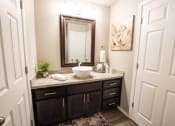 Thumbnail 6 of 26 - Bathroom Vanity with vessel sink mirror and lighting