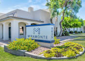Thumbnail 46 of 47 - Decorated Property Signage at Miramonte Apartments, Scottsdale, Arizona