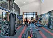 Thumbnail 8 of 35 - A gym with a punching bag that says Century.at Marketside Villas at Verrado, Buckeye, AZ