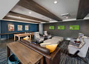 Thumbnail 22 of 26 - TV and Game Room at Spacious Apartments Near Buckhead GA