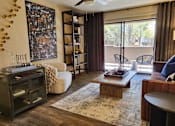 Thumbnail 8 of 20 - Spacious Living Room in 2 Bedroom Albuquerque Apartment for Rent