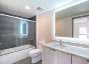 Thumbnail 15 of 20 - LED Lit Bathroom at 1550 Brockton Avenue, Los Angeles, CA, 90025