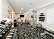 Thumbnail 3 of 19 - the gym at Hyde Park Townhomes, PRG Real Estate Management, Chester, VA
