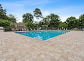 Thumbnail 2 of 19 - the swimming pool at our apartments at Hyde Park Townhomes, PRG Real Estate Management, Chester, VA