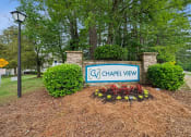 Thumbnail 1 of 19 - Entrance Signage at Chapel View Apartments in Chapel Hill, NC