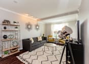 Thumbnail 17 of 29 - Expansive Living Room at 45 Madison Apartments, Missouri