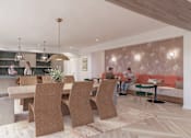 Thumbnail 13 of 13 - Common Area Kitchen with Private Dining Room at Poppy in Richmond, VA