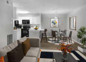Thumbnail 9 of 19 - Living Room and Dining Area at Chapel View Apartments in Chapel Hill, NC