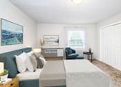 Thumbnail 13 of 19 - Spacious Bedroom With Comfortable Bed at Hyde Park Townhomes, PRG Real Estate Management, Chester, Virginia