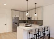 Thumbnail 3 of 13 - A modern kitchen at Poppy in Richmond, VA
