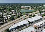 Thumbnail 1 of 13 - A bird's eye view of building exterior at Poppy in Richmond, VA