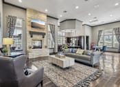 Thumbnail 6 of 25 - Clubhouse Lounge at Overlook at Stone Oak Park Apartments, San Antonio, 78258