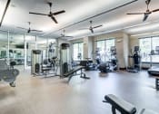Thumbnail 8 of 31 - Fitness Area - Open 24/7 at District at Medical Center, San Antonio