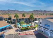 Thumbnail 1 of 14 - Aerial View of Property - Pool View and Mail Area
