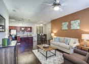 Thumbnail 10 of 19 - Model Unit - Open Floor Plan - Accent Wall at Overlook at Stone Oak Park Apartments, San Antonio, Texas