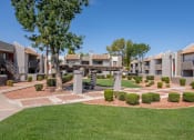 Thumbnail 1 of 12 - Courtyard View of the Apartments