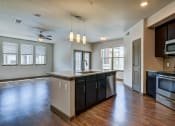 Thumbnail 20 of 35 - Island Kitchen - Spacious Floor Planarge Balcony at Park at Rialto Apartments, San Antonio