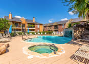 Thumbnail 3 of 11 - Pool and Jacuzzi at Oaks of Westlakes Apartments, Texas, 78245