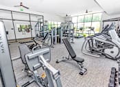 Thumbnail 19 of 48 - the gym is equipped with state of the art equipment including treadmills and weights