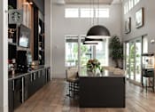 Thumbnail 45 of 60 - Clubhouse coffee bar with modern pendant lighting at Avli At Crosstown Center Apartments, TAMPA, Florida