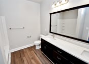 Thumbnail 13 of 54 - Riverstone Bathroom with Quartz