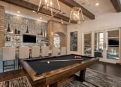 Thumbnail 11 of 78 - Pointe at Prosperity Village Game Room With Billiards Table in Charlotte Apartments