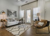 Thumbnail 34 of 78 - Cozy Pointe at Prosperity Village Living Room in Charlotte Apartment Homes for Rent