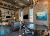 Thumbnail 20 of 78 - Large Pointe at Prosperity Village Clubhouse With Ample Sitting And Television in Charlotte Rental Homes