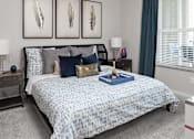 Thumbnail 7 of 34 - Well Appointed Bedroom at Pointe at Lake Crabtree Apartments, Morrisville, 27560